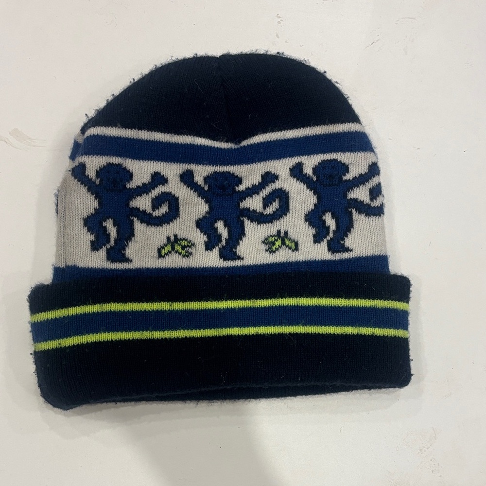 Roberta Roller Rabbit Navy and Gray Kids Hat